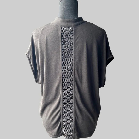 Michel Studio Collection Black Sleeveless Sweater Cardigan - Picture 3 of 10